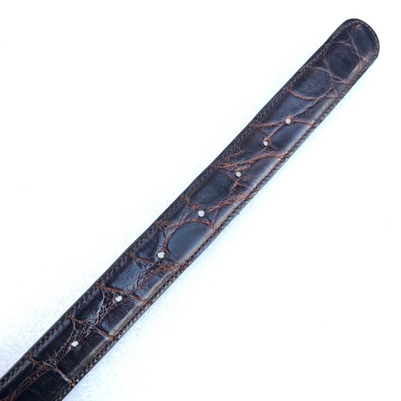 Neiman Marcus Italy Men's Genuine Alligator Belt - Picture 7 of 13